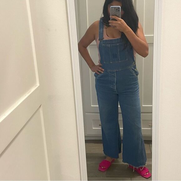 Carhartt Vintage Bib Overalls Canadian Made Size 6 Wide Leg - Picture 3 of 16